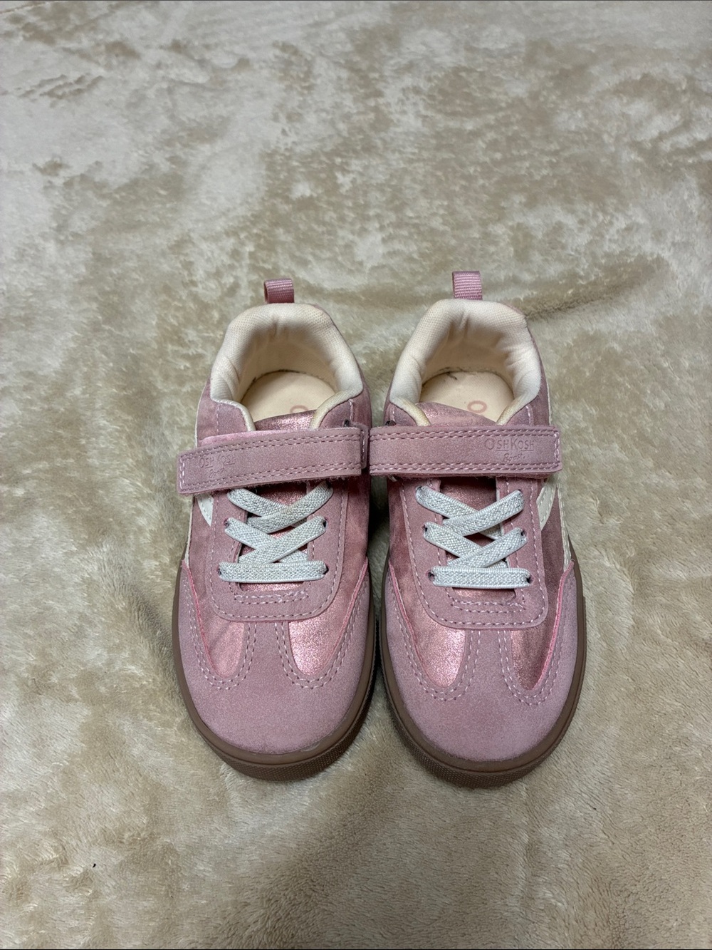 OshKosh B'gosh Pink Girls Velcro Sneaker